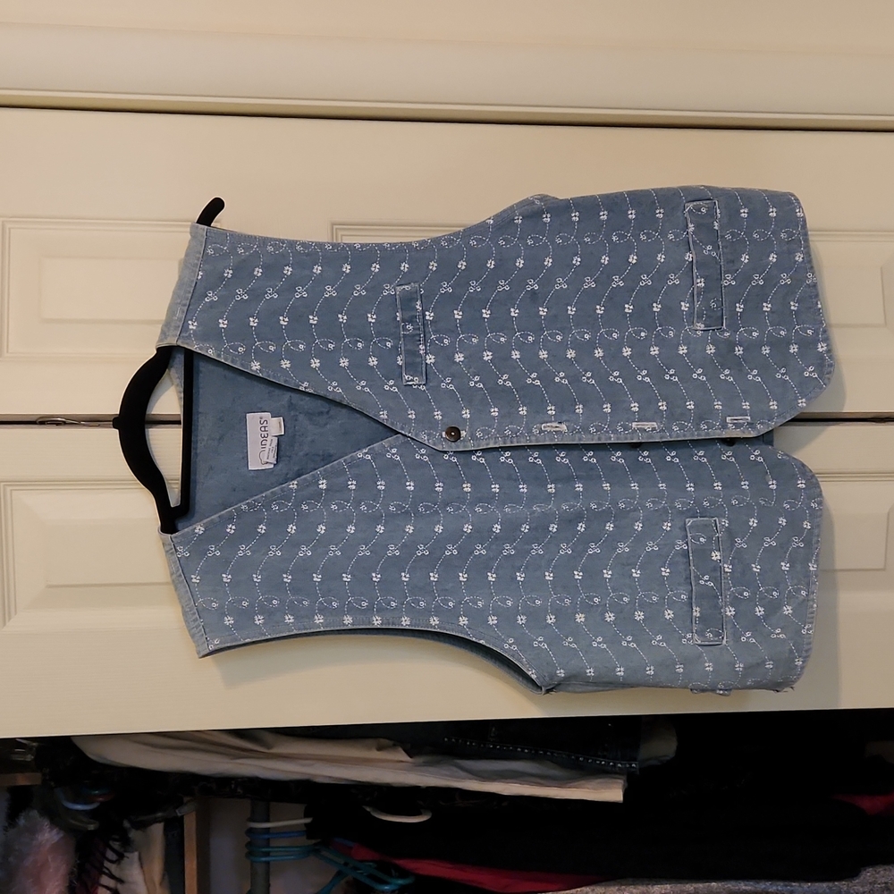 Denim vest large